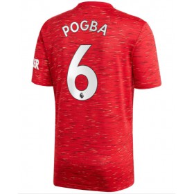 Fußballtrikots Manchester United Paul Pogba 6 2020-2021 Kurzarm Heimtrikotsatz kaufen